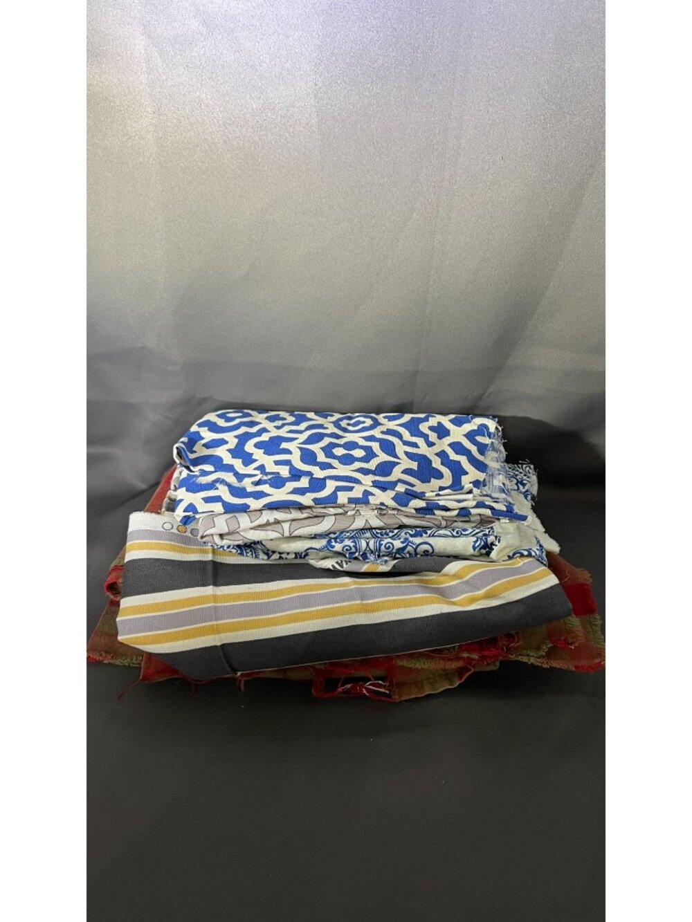 Fabric Remnant Bundle Assorted Colors & Patterns Craft Sewing